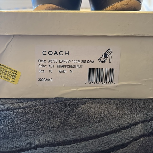 Coach Brown Signature Women's Heals - Picture 3 of 8